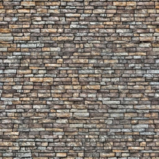 Warm rectangular stone wall