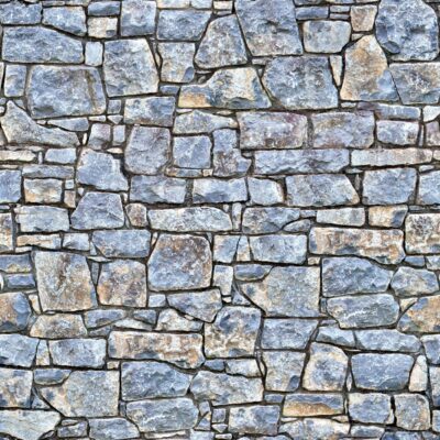 Stone wall with different size and shape
