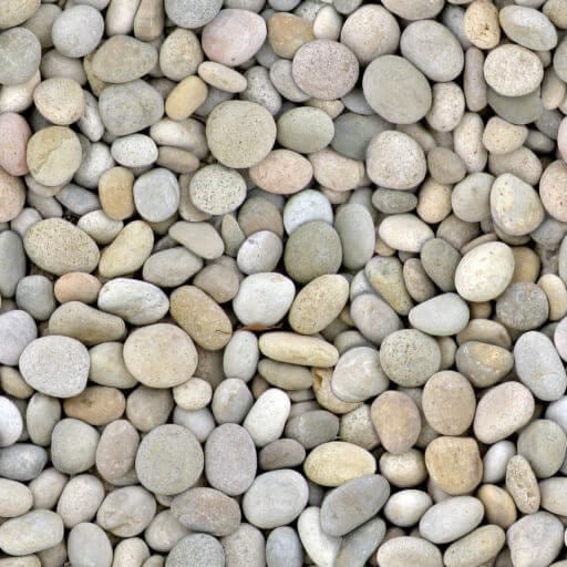 Colorful round river stones - seamless texture