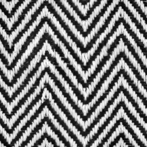 Black and white fishbone zig-zag pattern