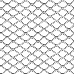 Expanded aluminum grille mesh