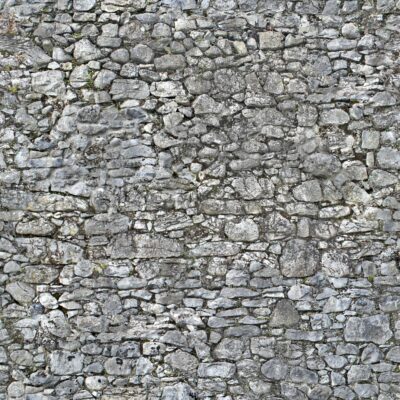 Irregular stone wall