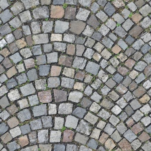 cobblestone pavement - seamless texture