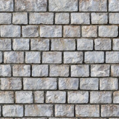 Wall with rectangular granite blocks