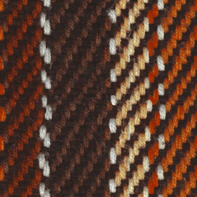 Knitted scarf with warm ochre shades