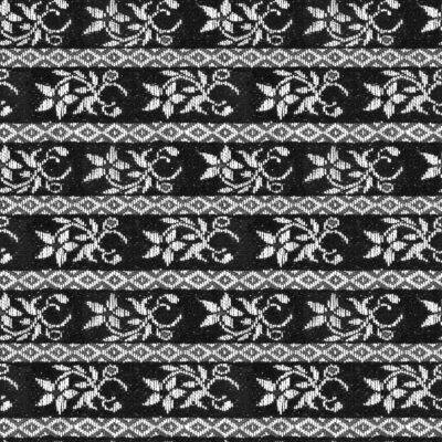 Black & white old dutch hand embroidery floral cloth