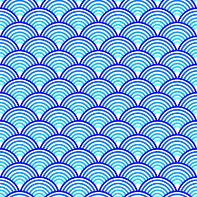 Blue abstract wave pattern