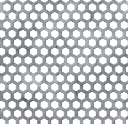 Hexagonal perforated metal sheet