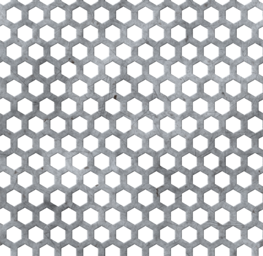 Hexagonal Perforated Metal Sheet Tiling Texture