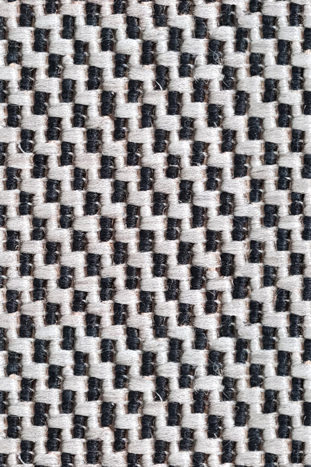 black and white carpet pattern close-up