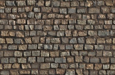 rectangular split stone wall