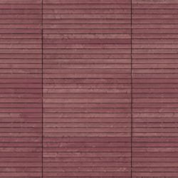 Decorative wood plank facade
