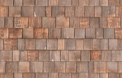 aged vertical wooden shingles