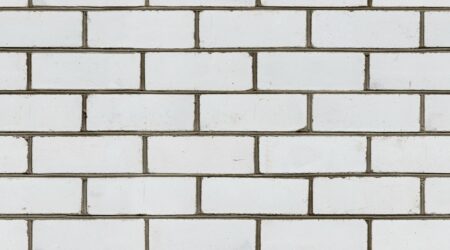 White Foam Concrete Brick Wall - tiling texture