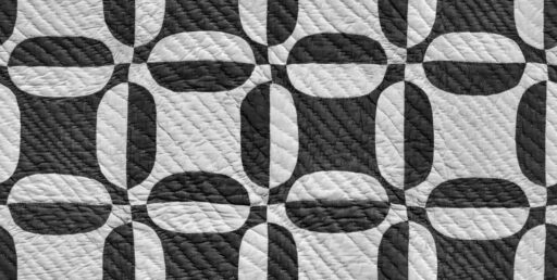 Geometric quilted pattern
