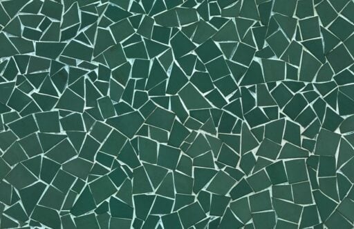 Shattered green mosaic wall - semaless texture