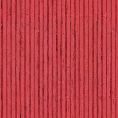 Exterior Wood Paneling with Red Flaking Paint