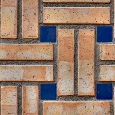 decorative crosshatch brick wall seamless texture