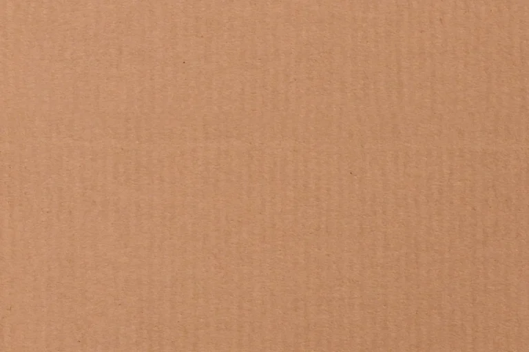 Close-up of a corrugated cardboard texture