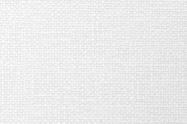 Close-up of a white canvas textured paper