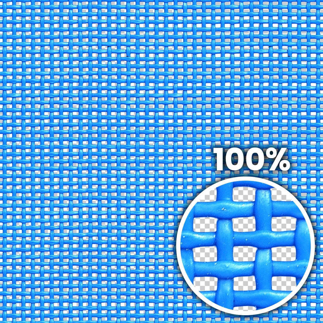 Tiling preview of a blue plastic net with woven strings