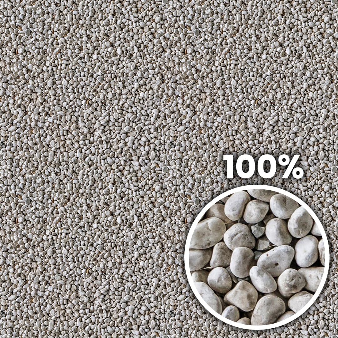 Tiling preview of a field of white round pebbles