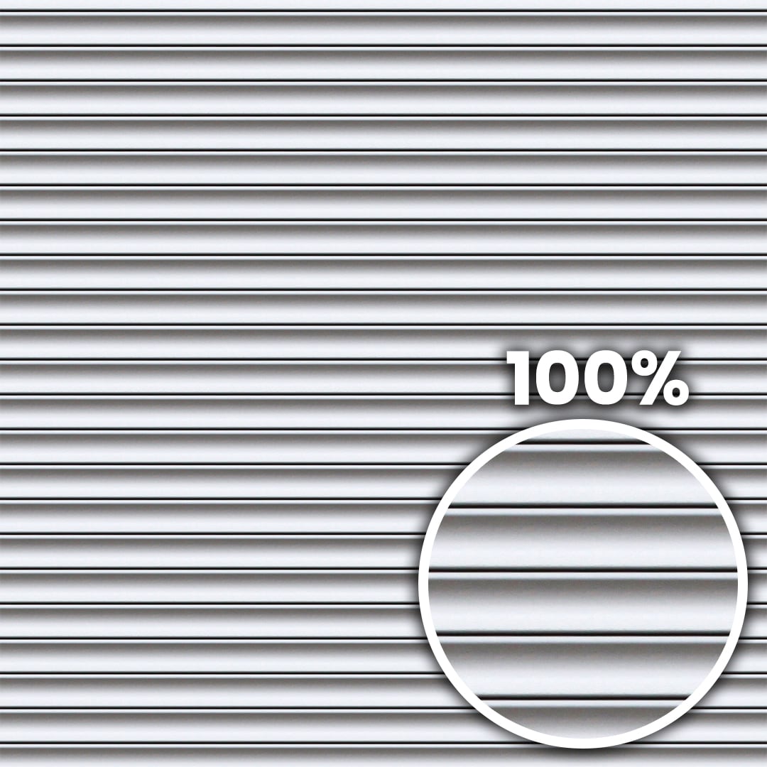 Tiling preview of a shop's white rolling shutter