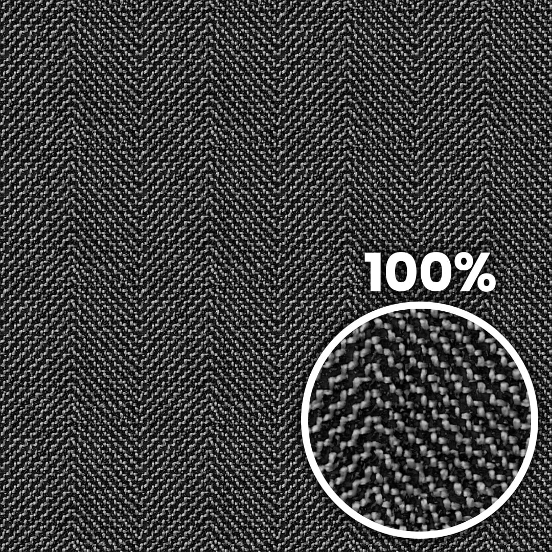 Tiling preview of a carpet with black and white zigzag tweed