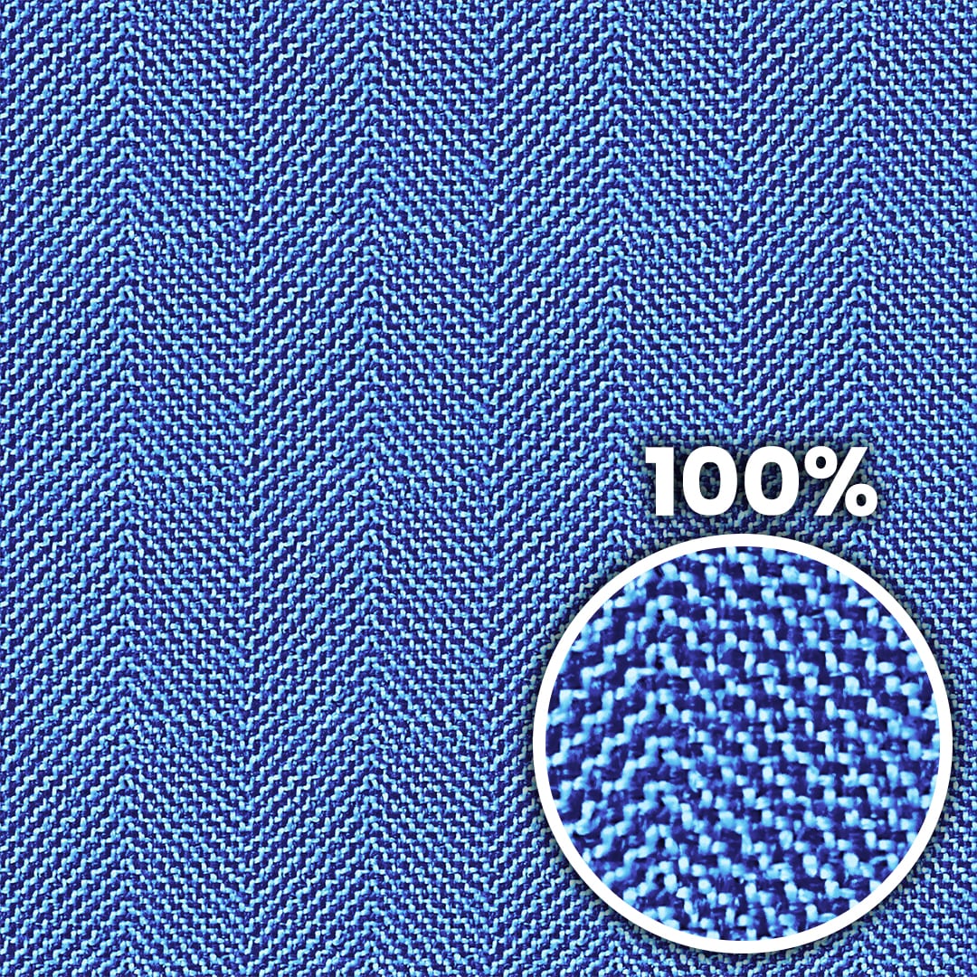 Tiling preview of a carpet with blue zigzag tweed