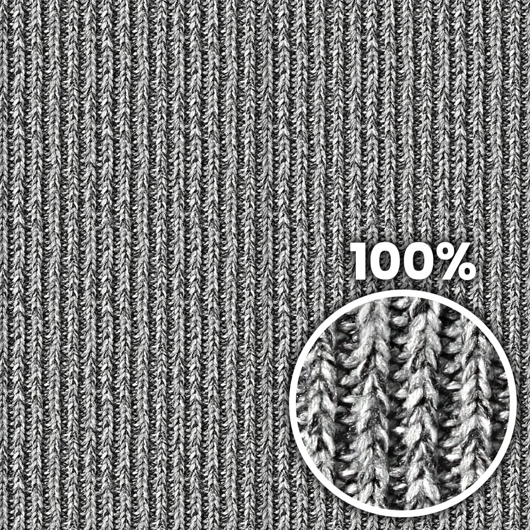 Tiling preview of an embossed knit sweater with black and white yarns
