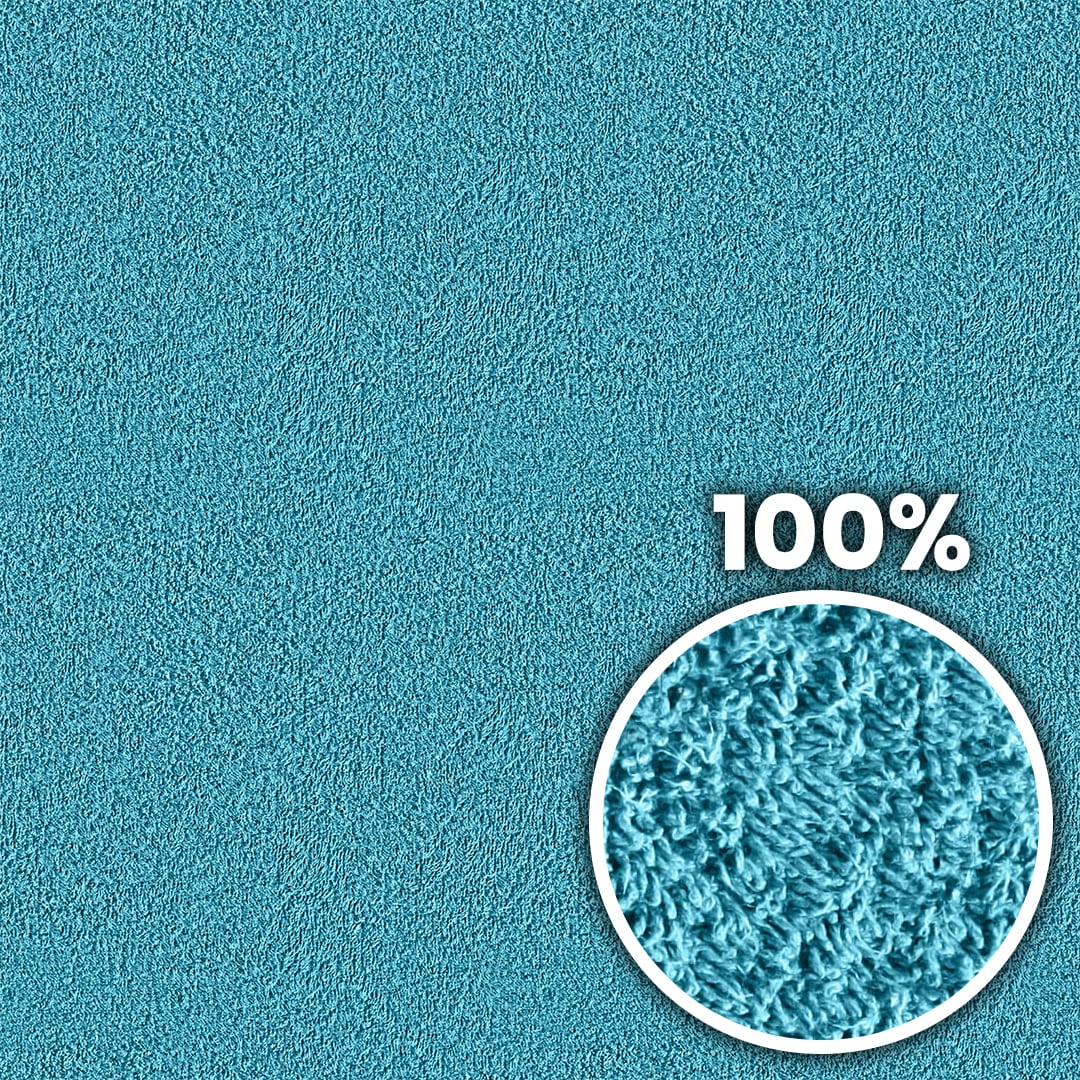 Tiling preview of a blue fluffy cotton towel