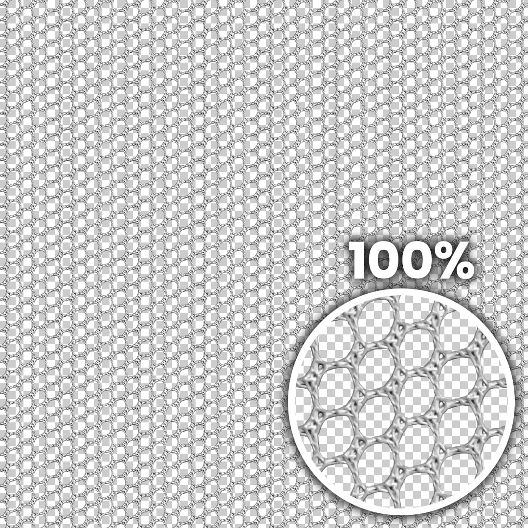 Tiling preview of a white plastic tent mesh with transparent background