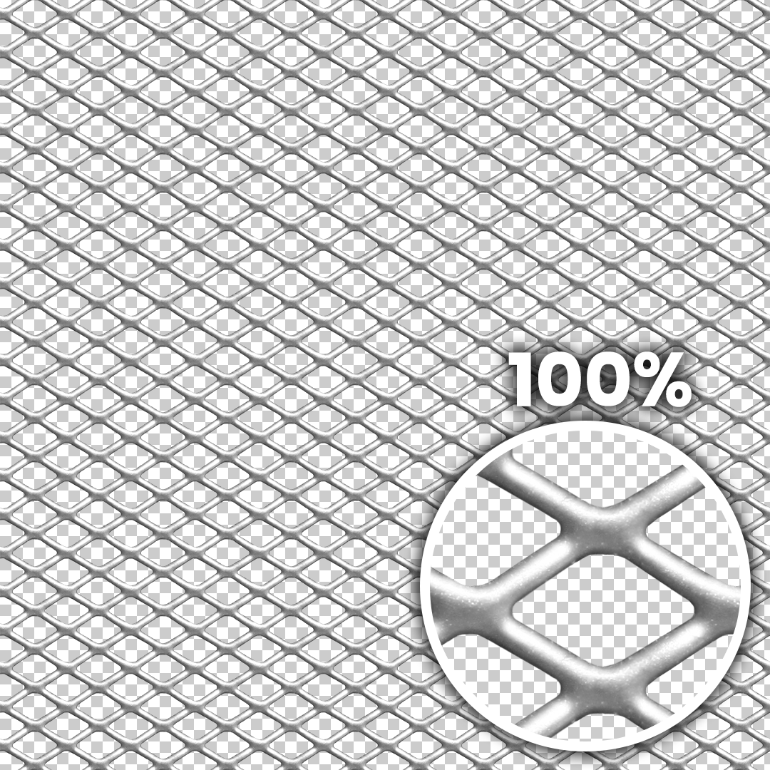 Tiling preview of a soft, rounded fine metal mesh
