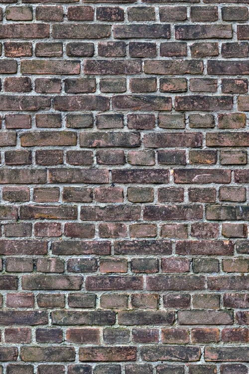 Weathered Old Brick Wall