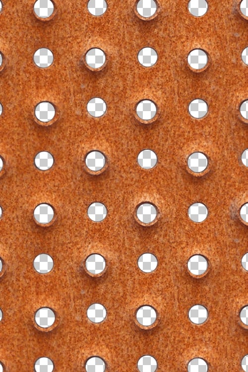 Rusty Industrial Perforated Steel