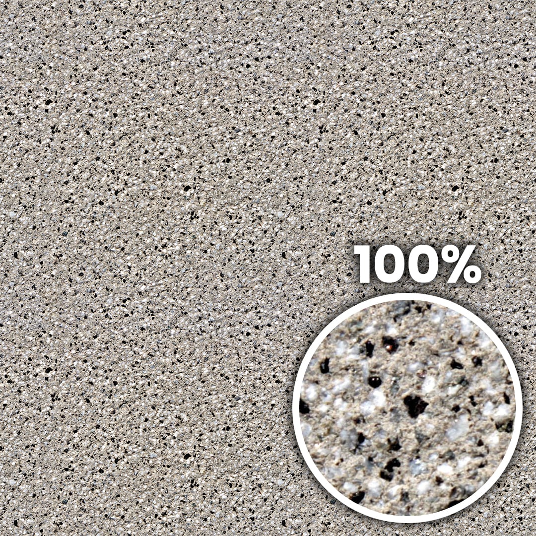 Tiling preview of a marble plaster with black, white and grey granulates
