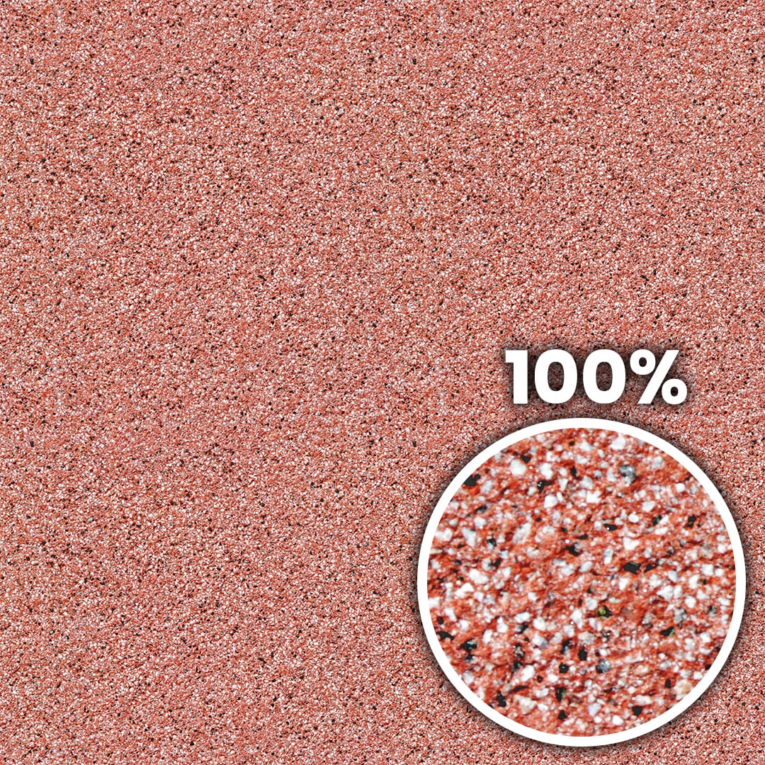 Tiling preview of a plaster with red, white and black gravel