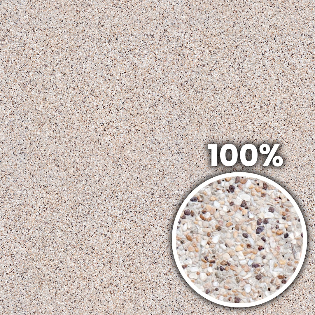 Tiling preview of a gravel decorated exterior plaster wall
