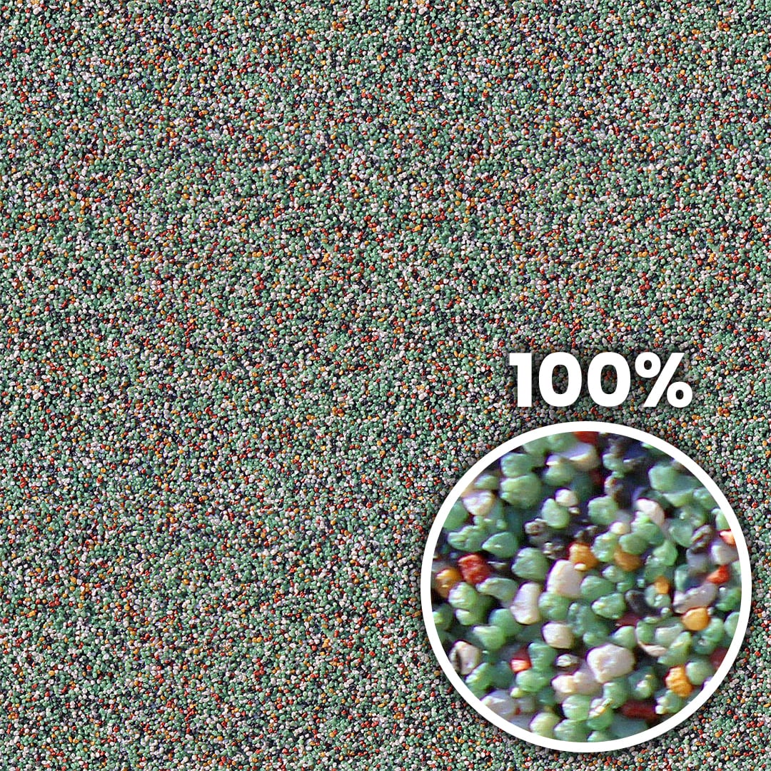Tiling preview of a plaster wall with colorful small pebbles