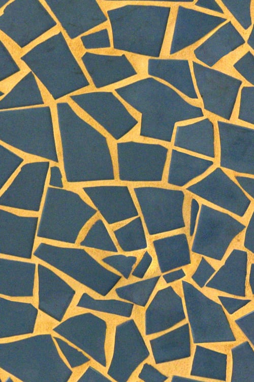 Broken Shattered Tiles Arranged as Mosaic