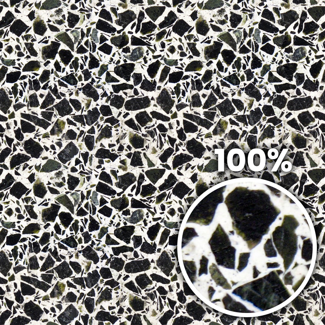 Tiling preview of a floor with shattered marble arranged as mosaic with white filling