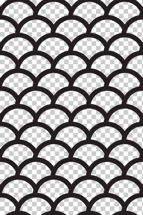 Simple Fish Scale Japanese Like Pattern