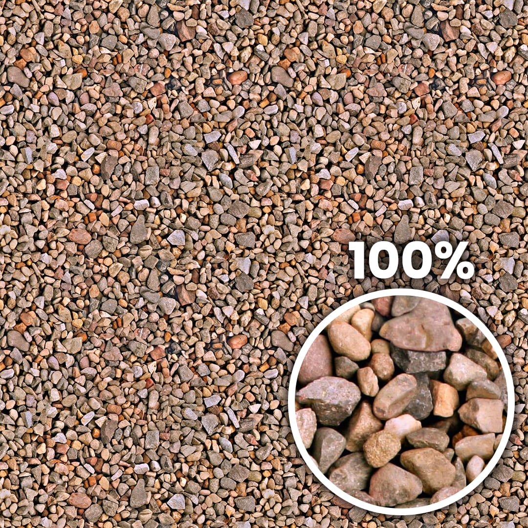 Tiling preview of a natural multi colored pebbles and gravels of different sizes