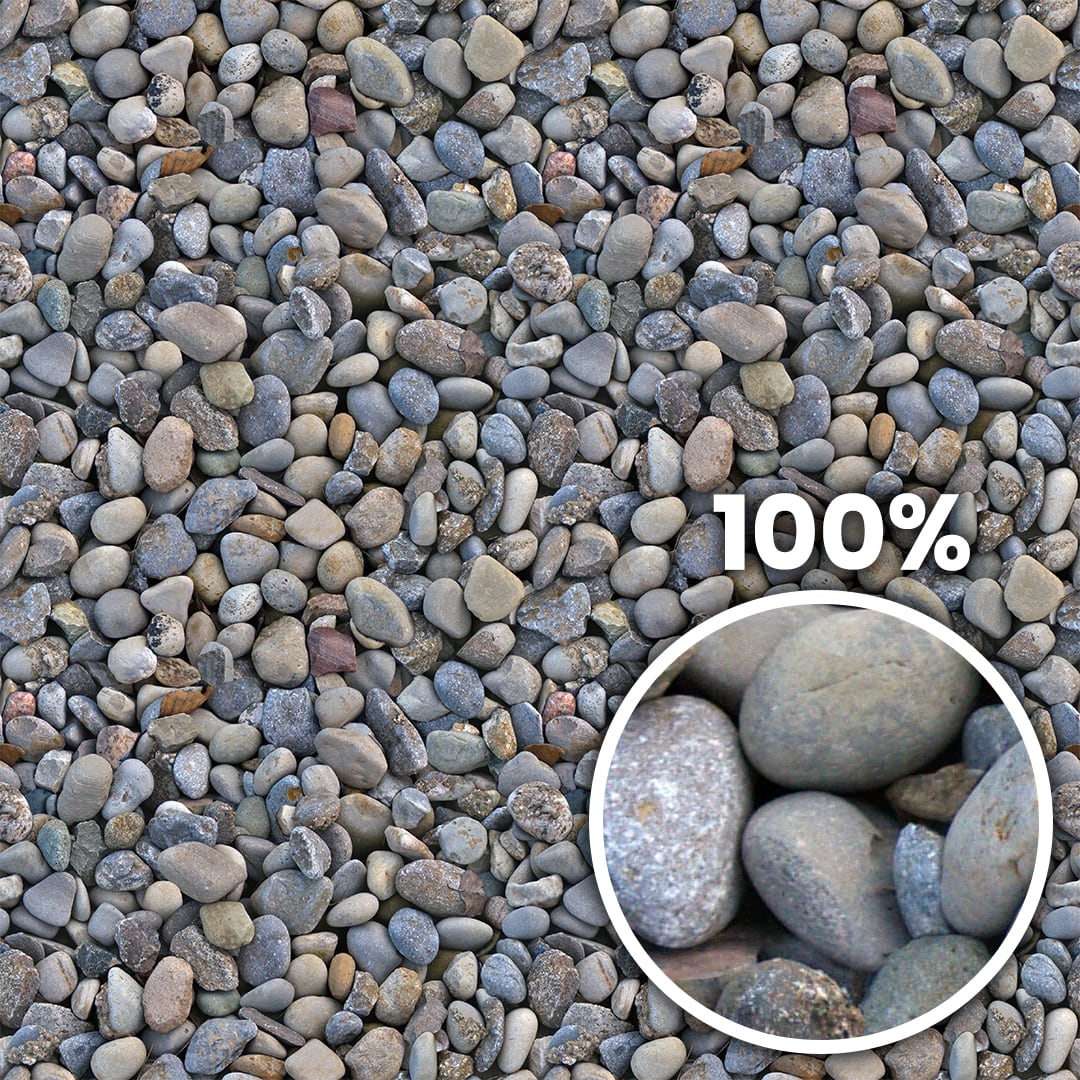 Tiling preview of a field with rounded stones and pebbles