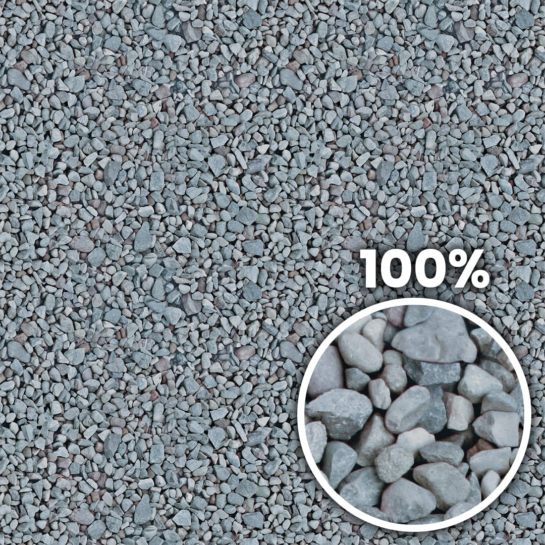 Tiling preview of a field with coarse aggregate