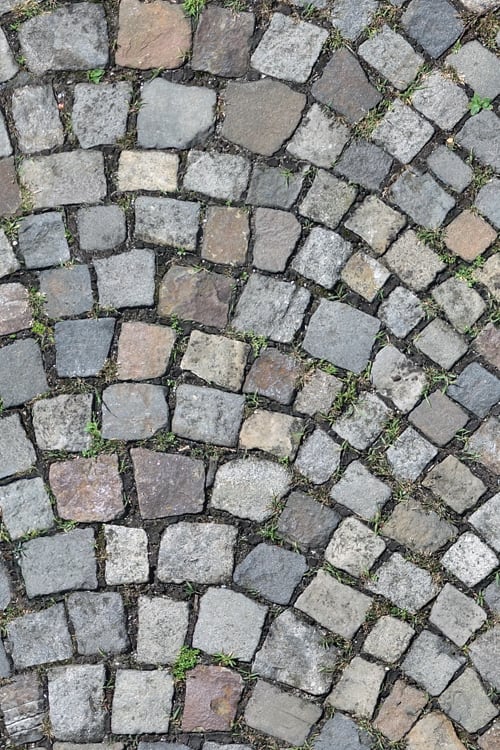 Cobblestone pavement seamless texture