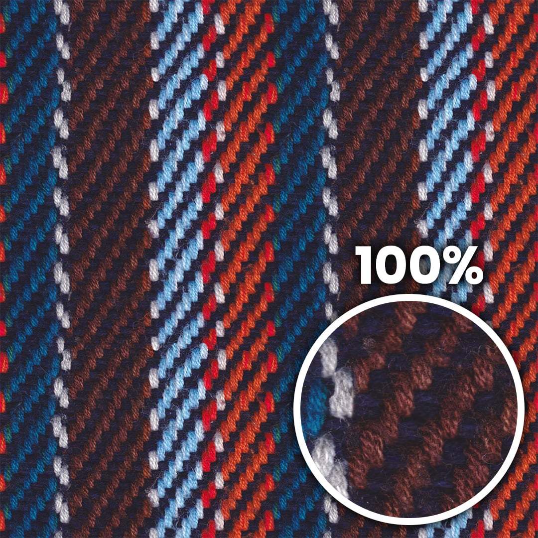 Tiling preview of a multicolored knitted scarf
