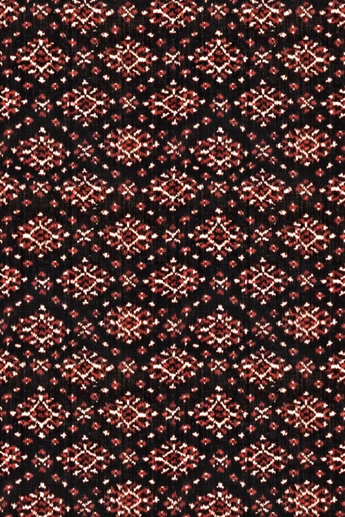 Old Dutch Woven Fabric with Diamond Pattern Detail
