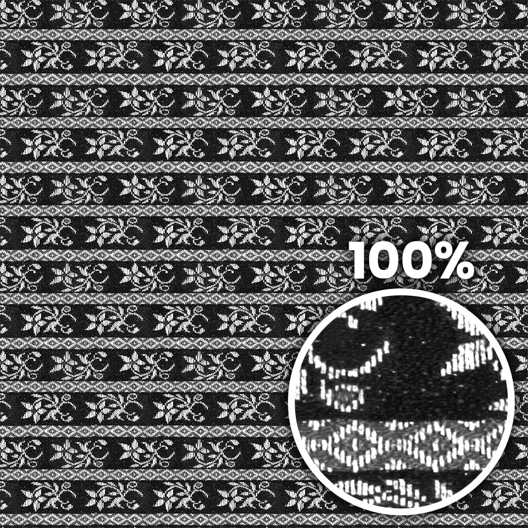 Tiling preview of a hand embroidery floral cloth with geometric rhomb shapes
