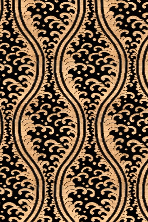 Old Mixed Fibers Fabric with Wave Pattern